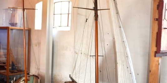 Schiffsmodelle im Danmarks Museum for Lystsejlads